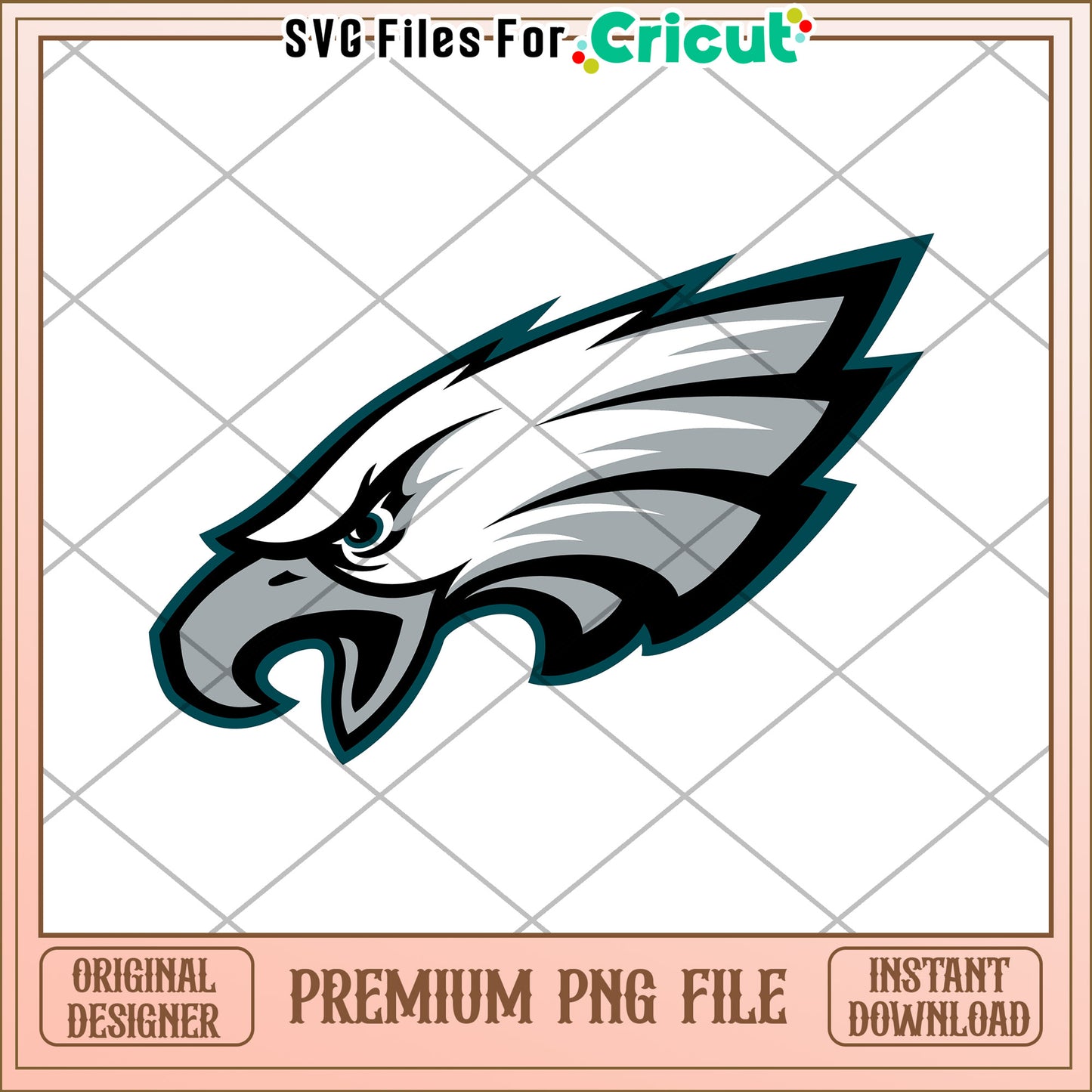 Eagle Head PNG Design for Cricut, High Quality Instant Download