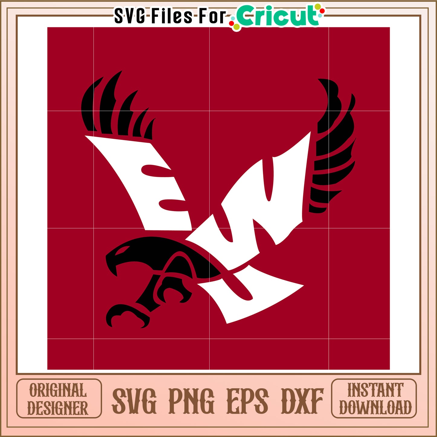 Eagle SVG Design for Cricut, Perfect for Sports and School Projects