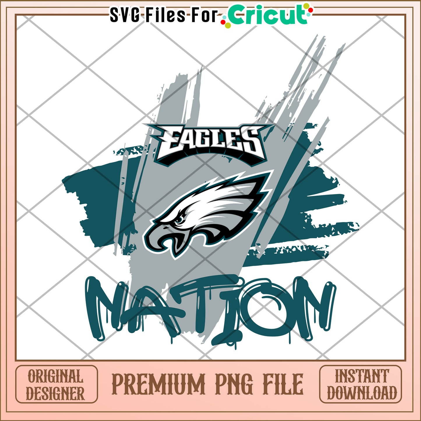Eagles Nation PNG Design for Crafts, Download Your Digital File