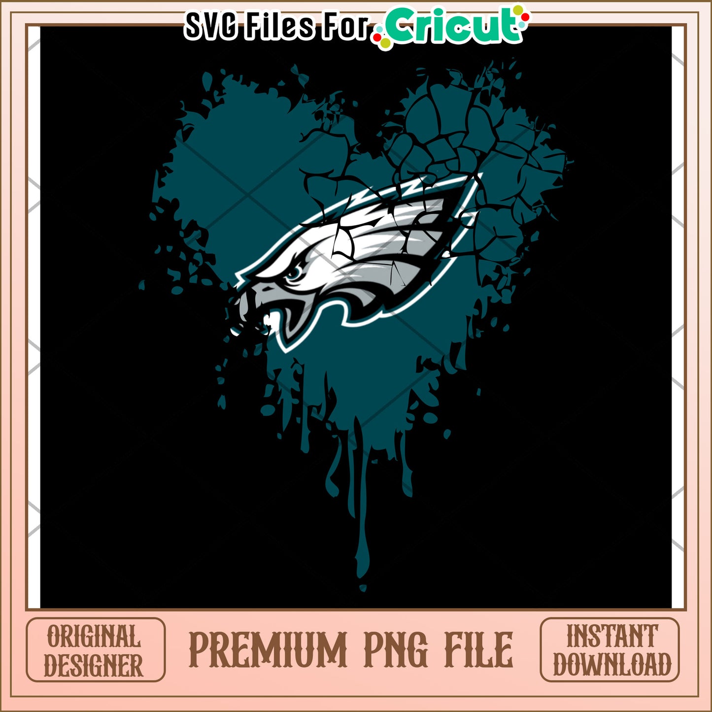 Eagles PNG design for Cricut projects, perfect for fans and crafters