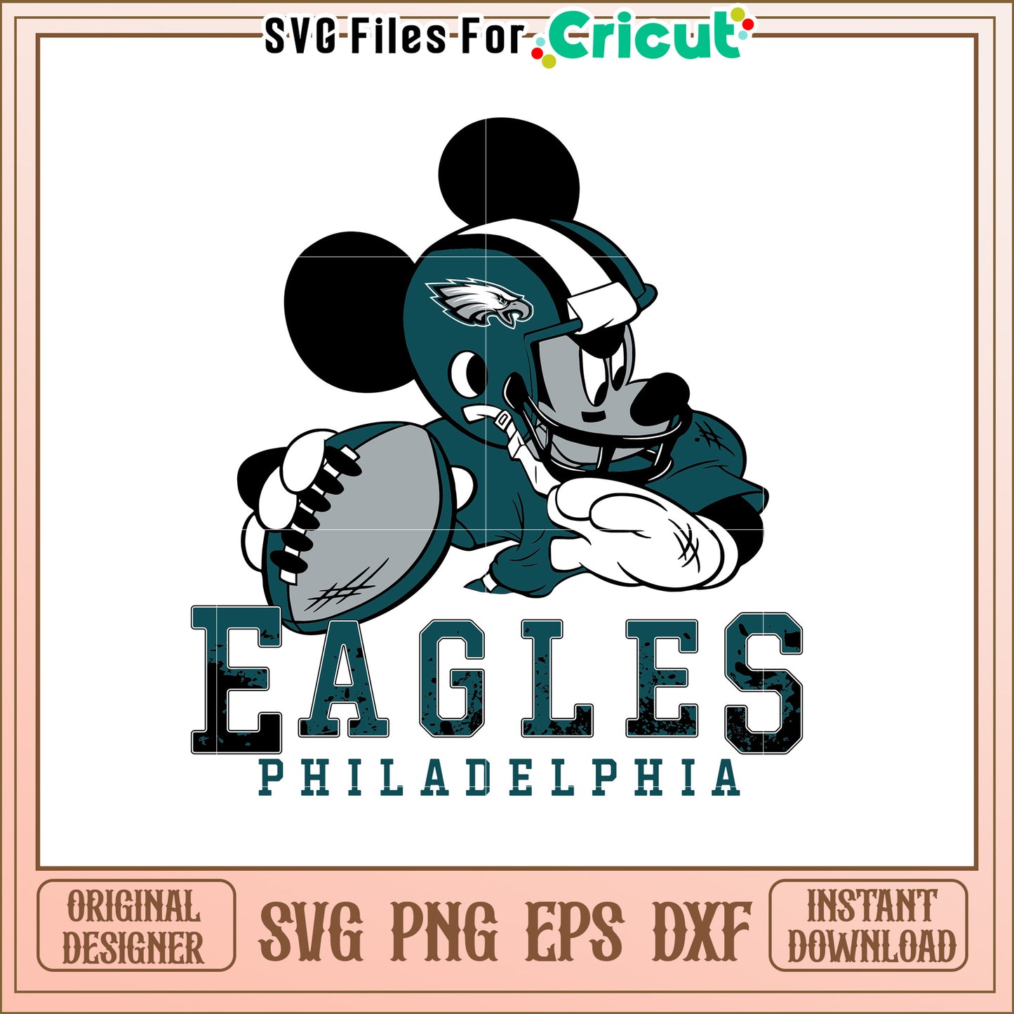 Eagles Philadelphia SVG Design for Football Fans