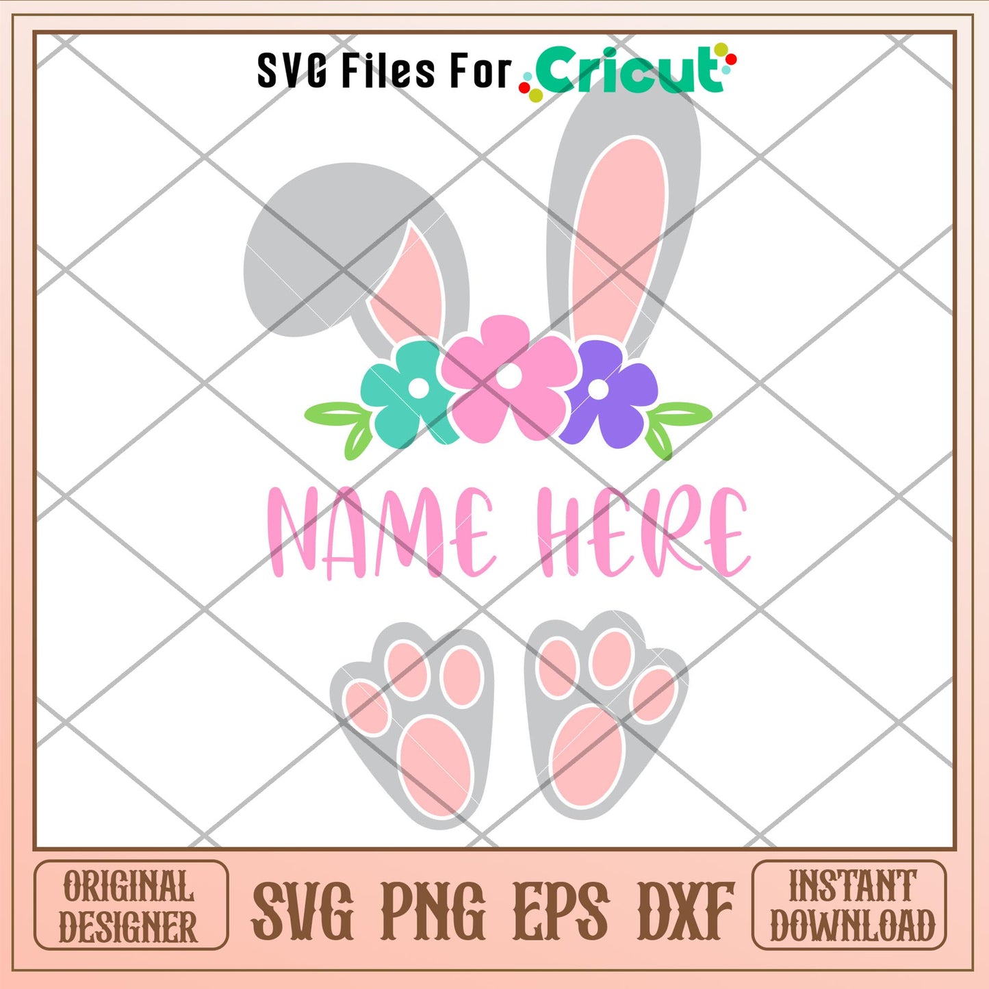 Easter Bunny Ears And Feet, Easter Bunny Ears And Feet Svg