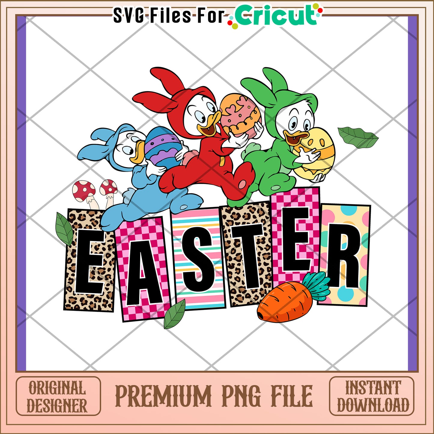 Easter Ducklings PNG Design Download