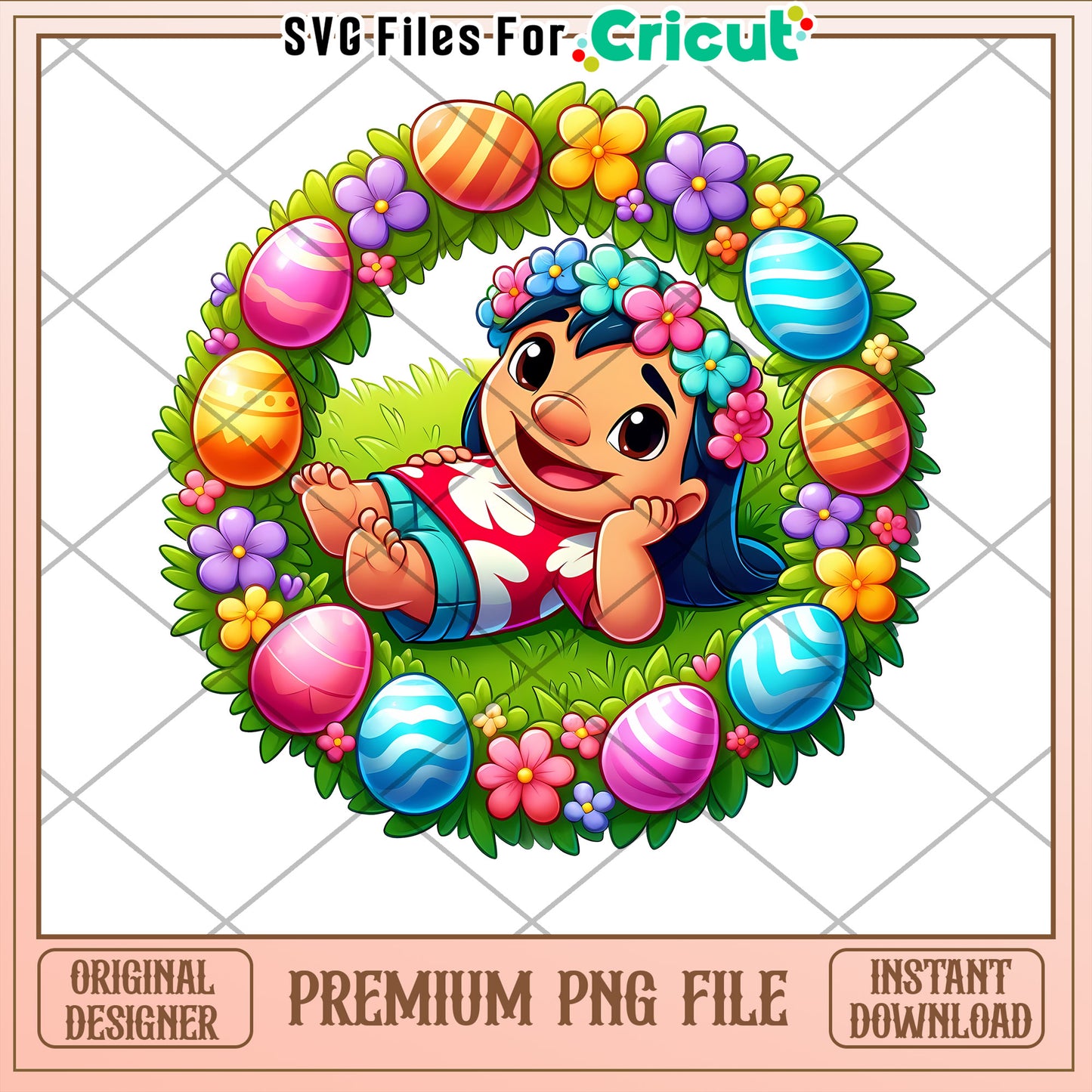 Easter Lilo PNG Instant Download