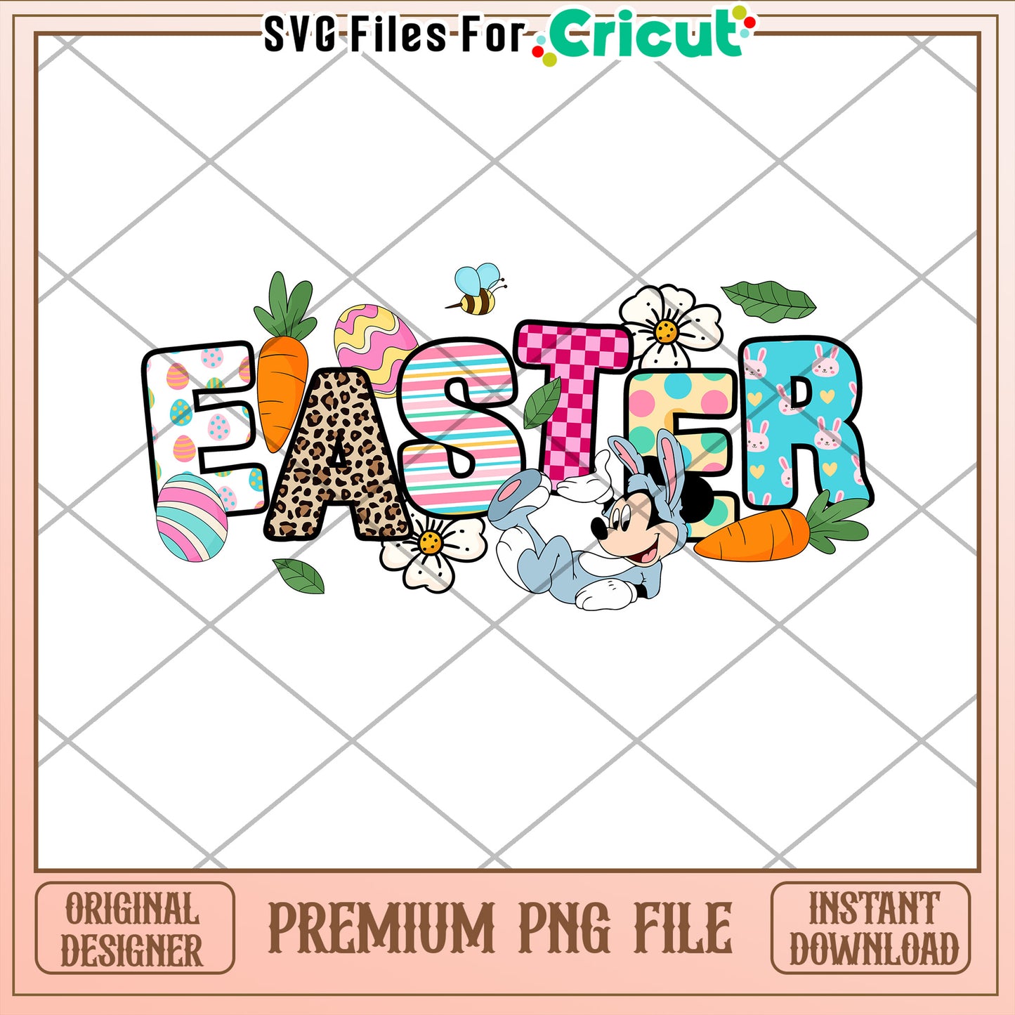 Easter Mickey PNG Cricut Design