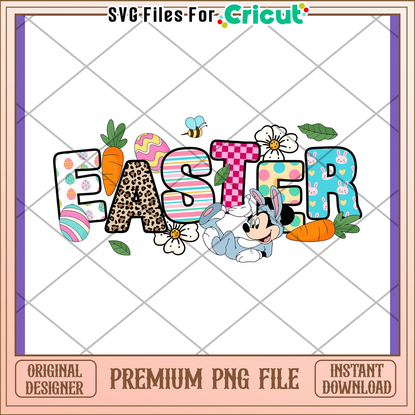 Easter Mickey PNG Design Instant Download