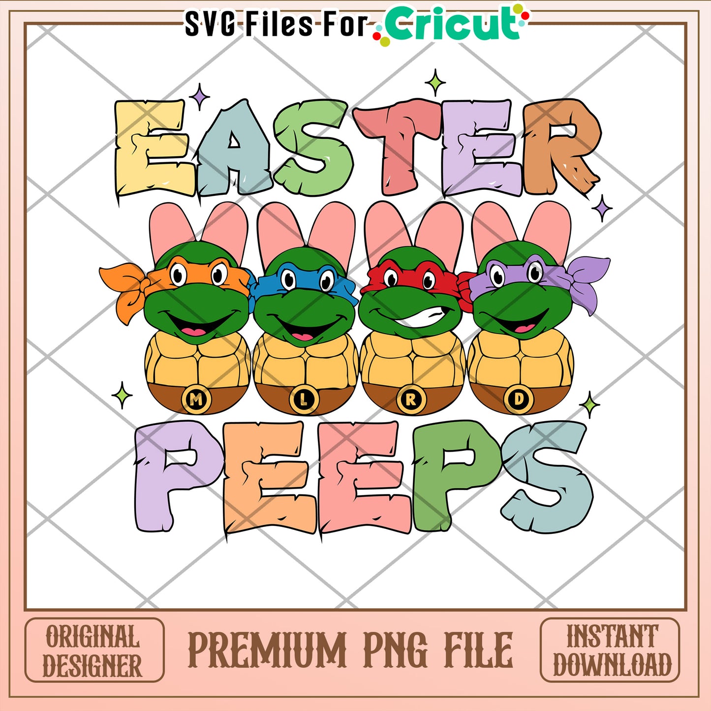 Easter Peeps Ninja Turtles PNG