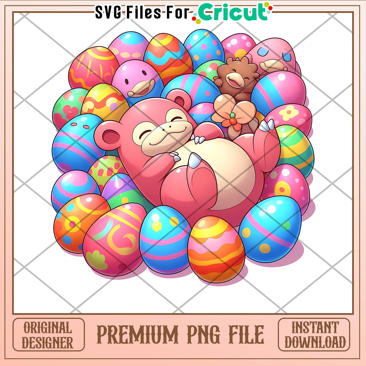 Easter Pokemon PNG Cute Kawaii Design