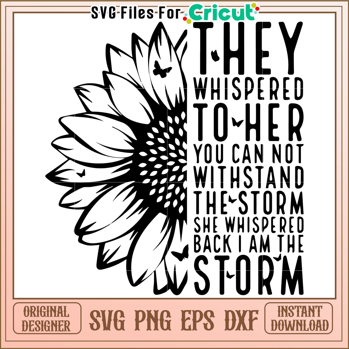 Elegant black flower silhouette design, perfect for art projects