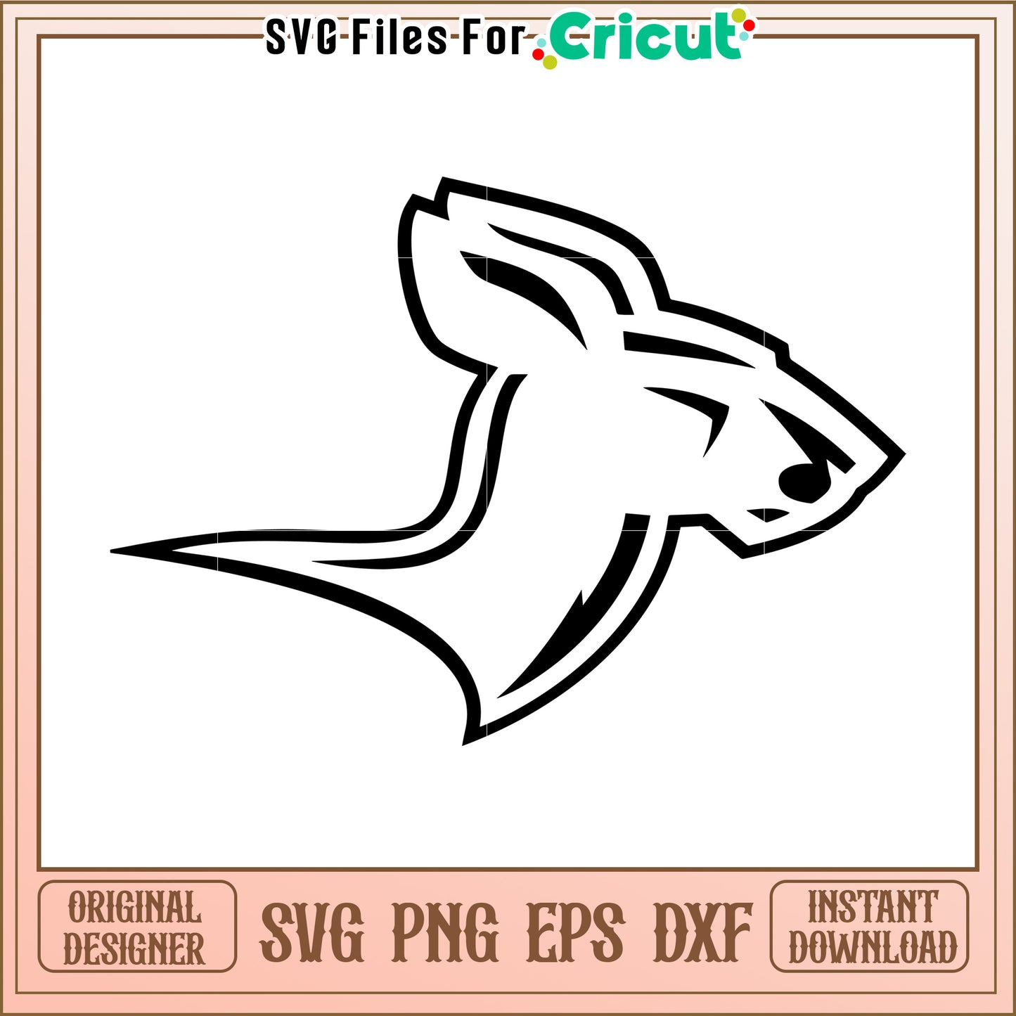 Elegant deer silhouette design for crafting, perfect for various projects