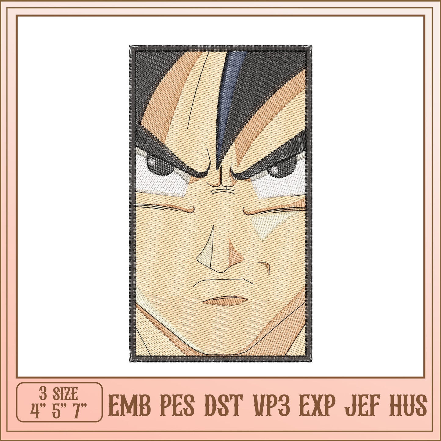 Embroidery Design Anime Face