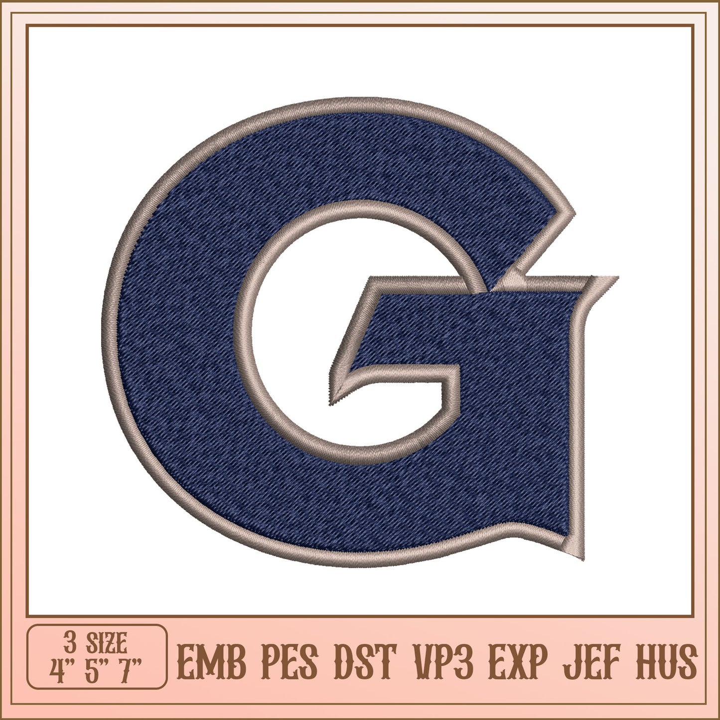 Embroidery Design Letter G