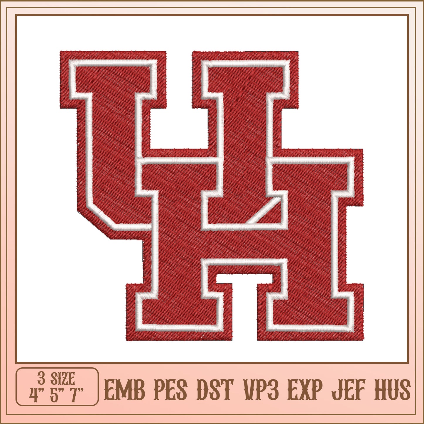Embroidery Design Letter H