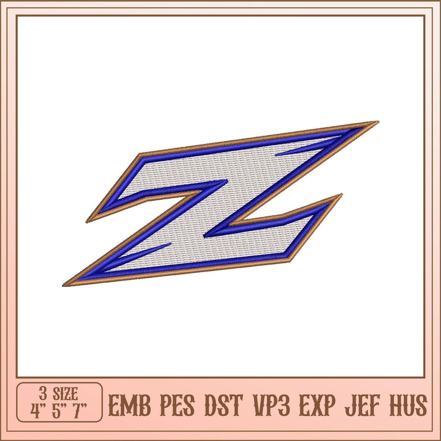 Embroidery Design Letter Z