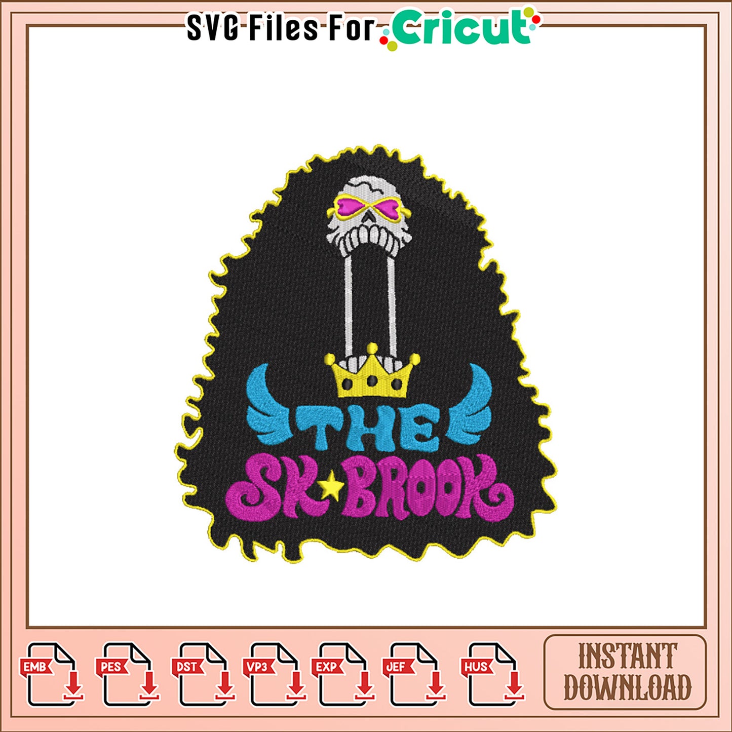 Embroidery Design Skelly Graphic for Unique Projects