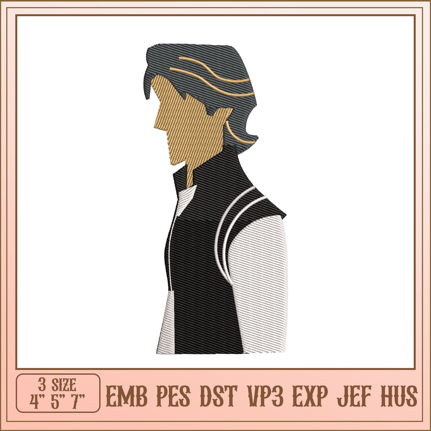 Embroidery Design Stylish Man