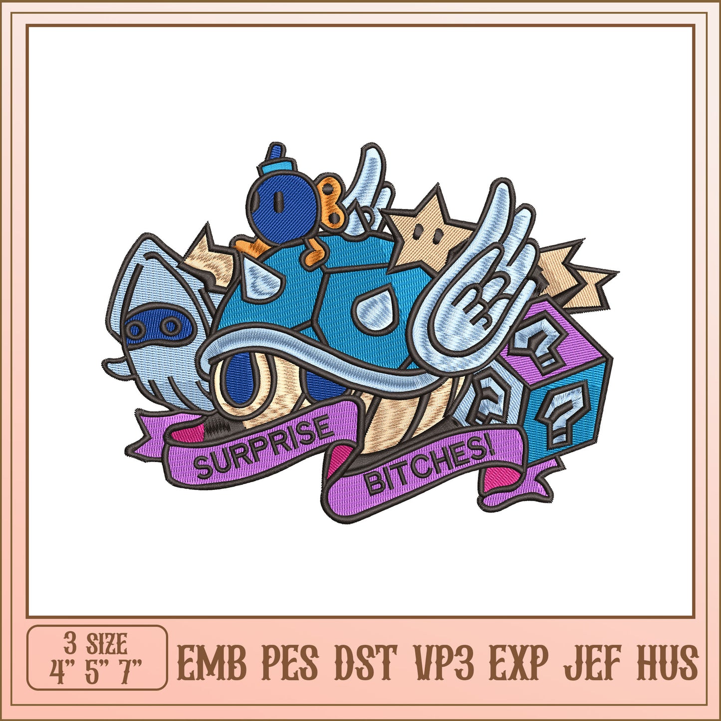 Embroidery Design Surprise Bitches