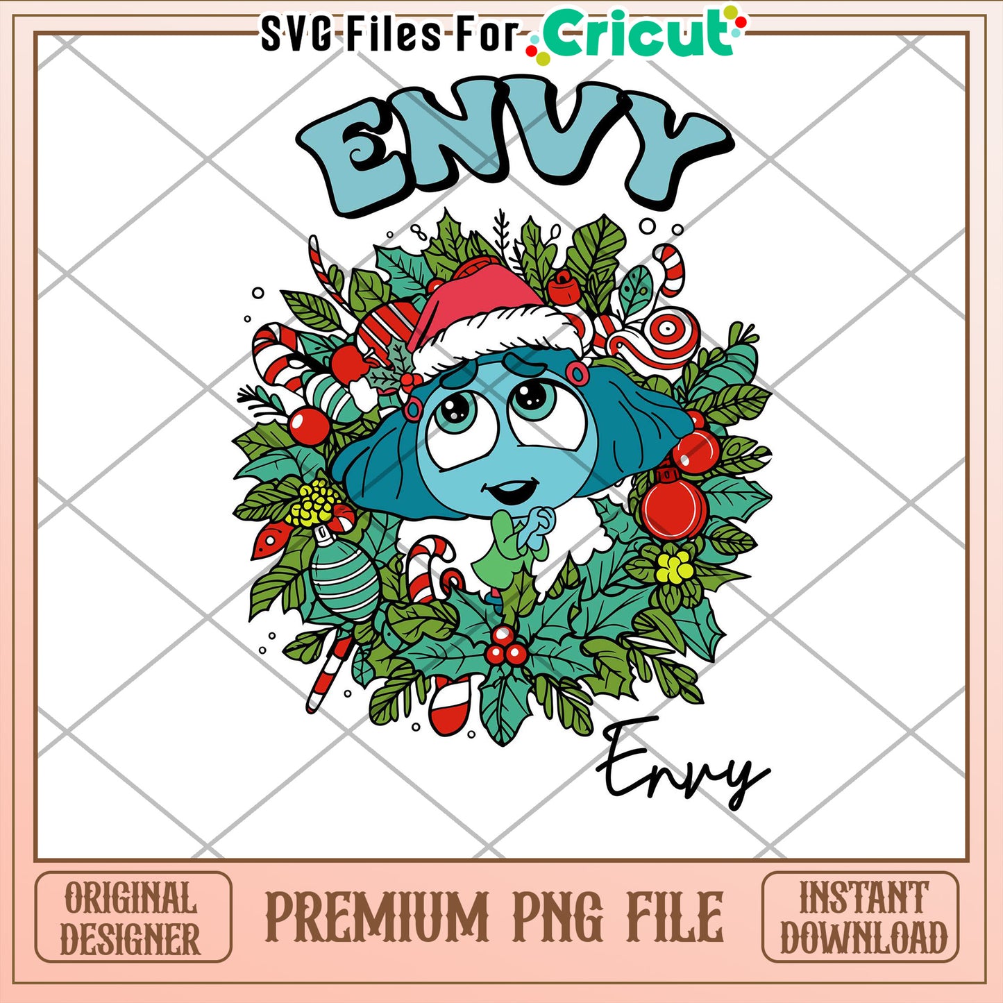 Envy Christmas PNG Sublimation Design