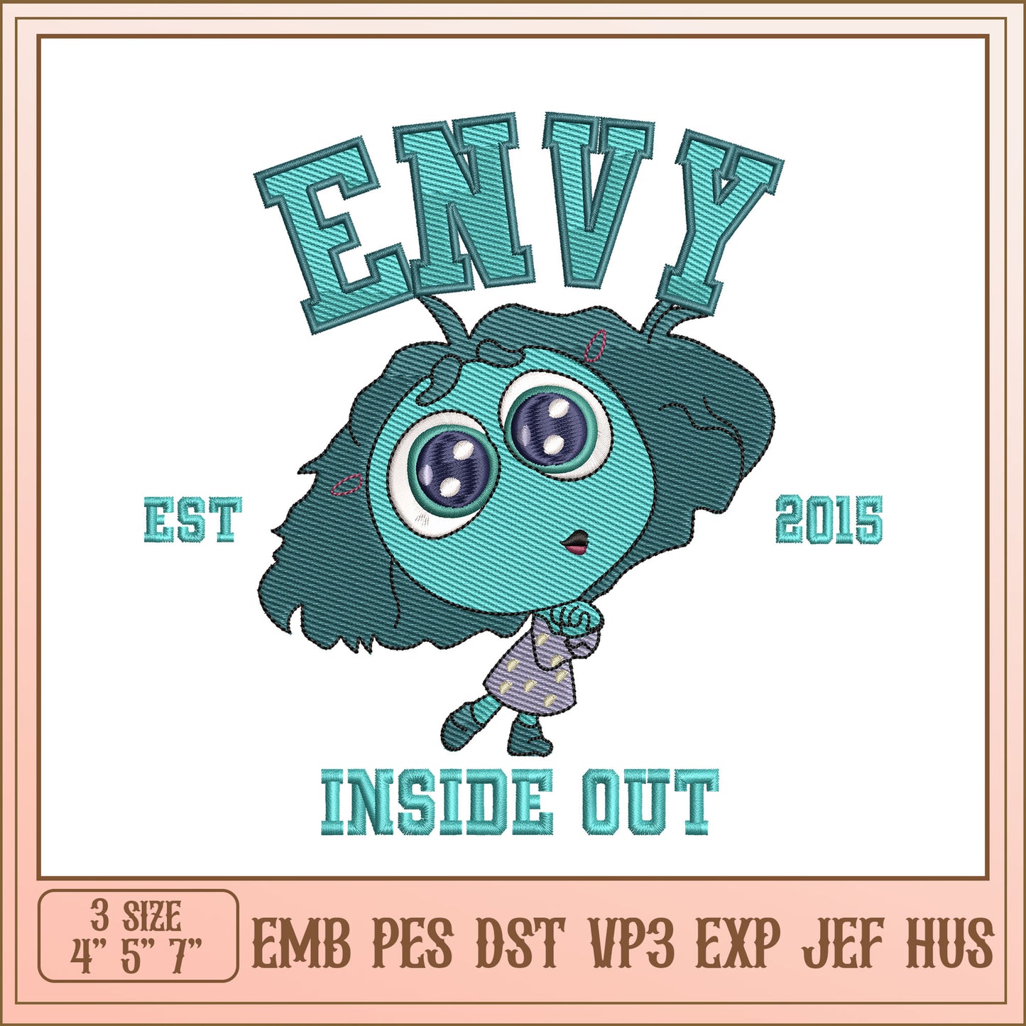 Envy Inside Out Embroidery Design
