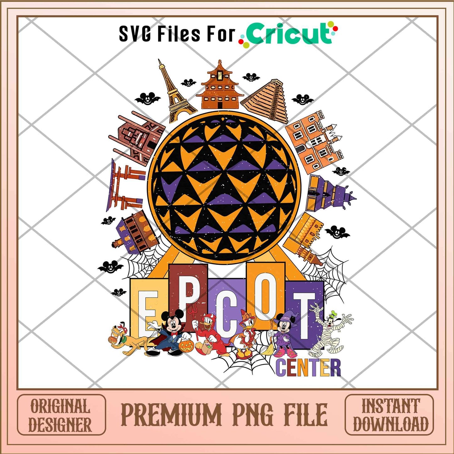 Epcot Mickey And Friends Png, Disney characters png, Digital Download