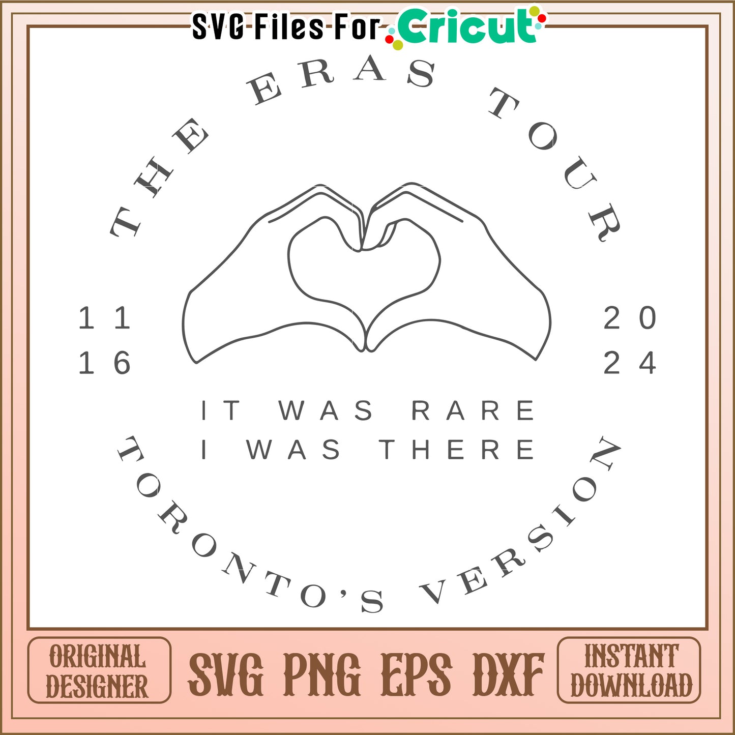 Eras Tour Toronto 2024 design features a heart shape, memorable moment