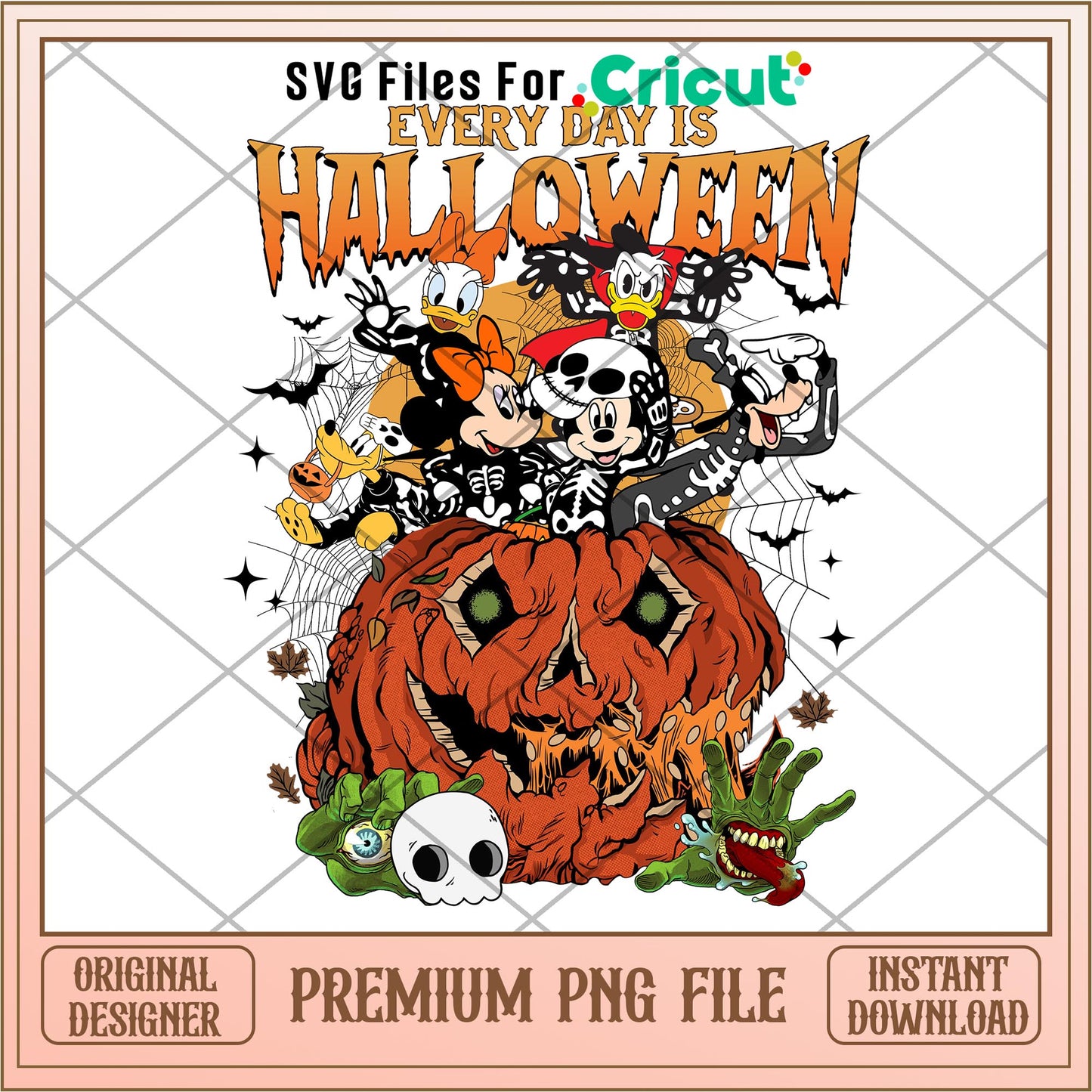 Every Day Is Halloween png, Disney characters png, Digital Download