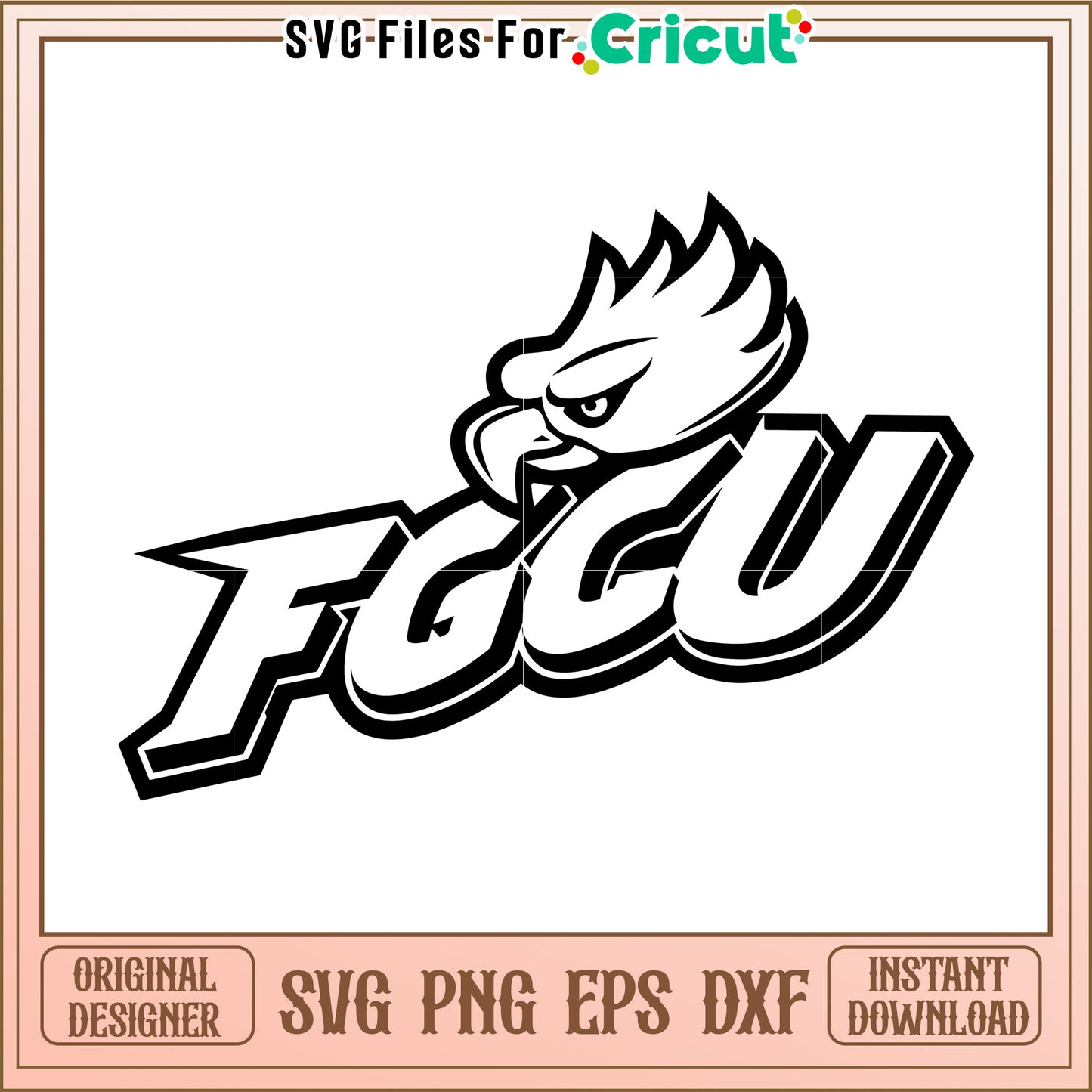 FGCU logo design for crafting projects, perfect for Cricut users