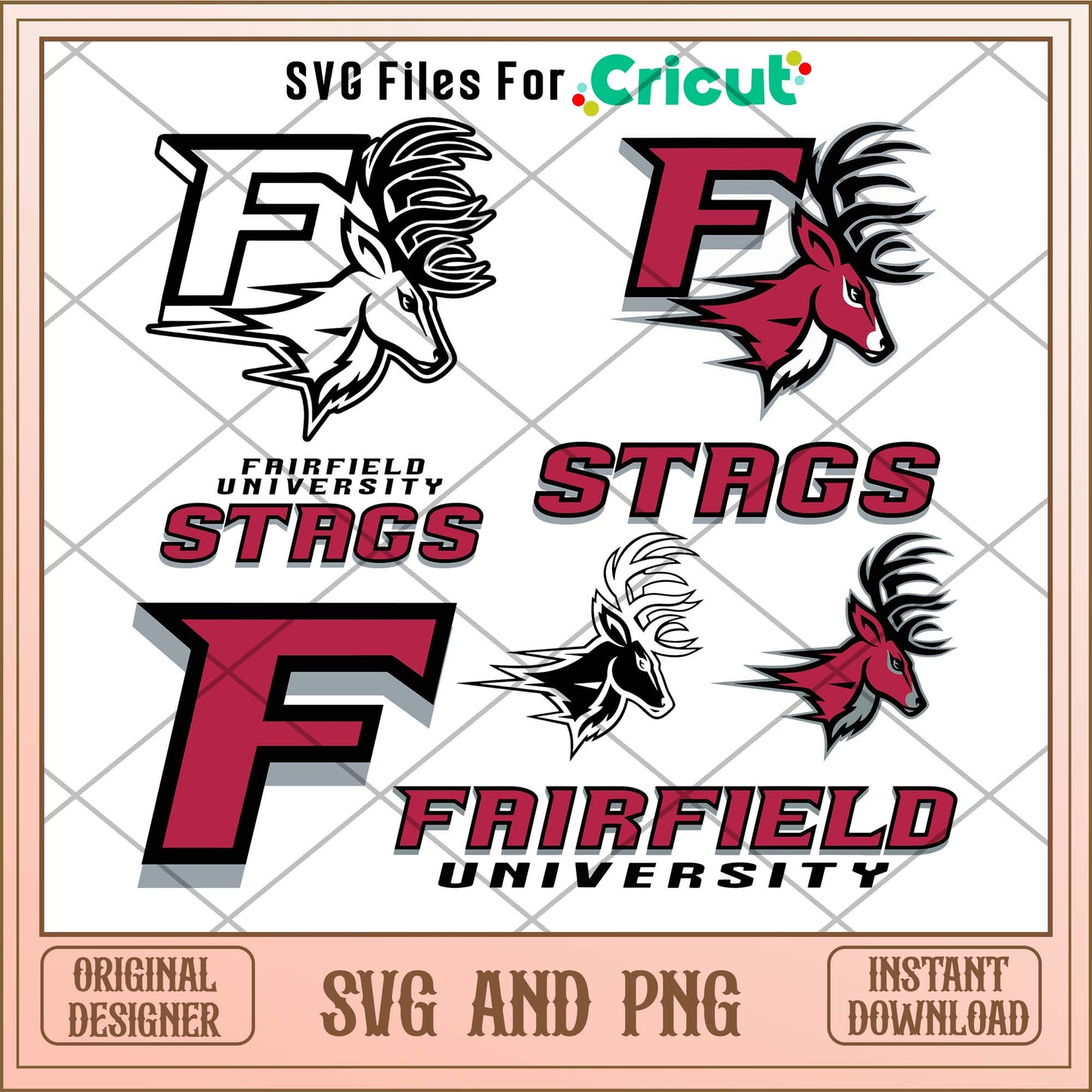 Fairfield Stags svg, Fairfield Stags svg bundle, NCAA svg
