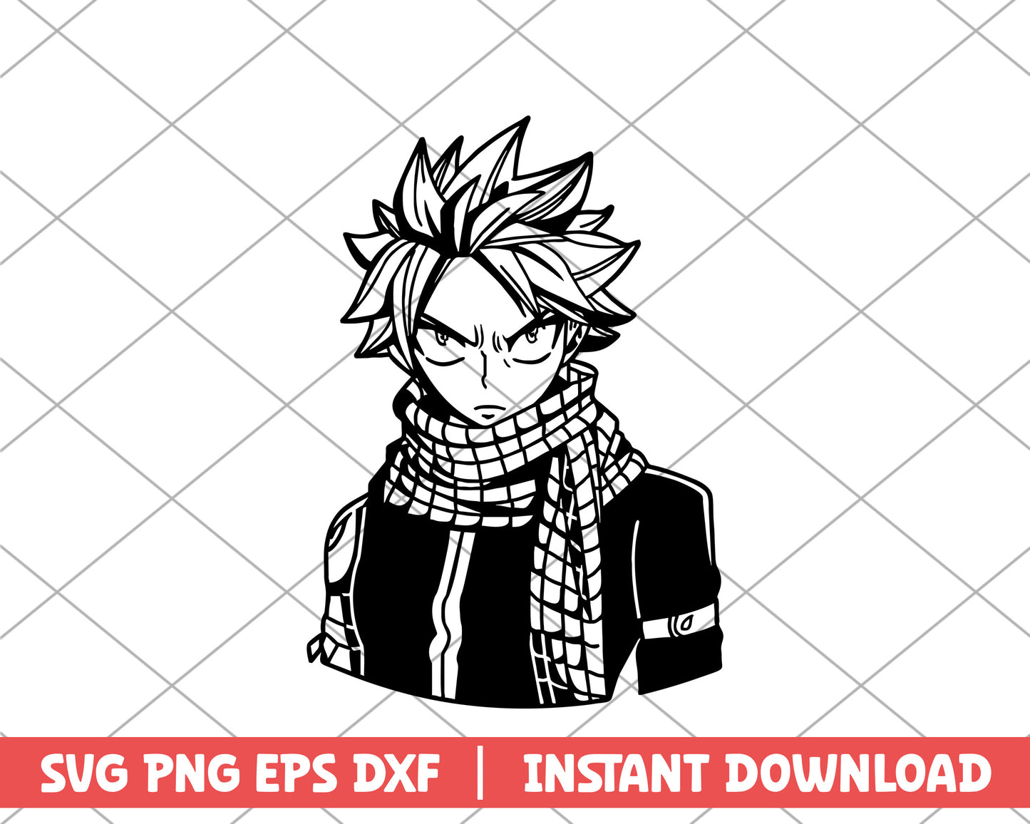 Fairy tail natsu dragneel anime svg