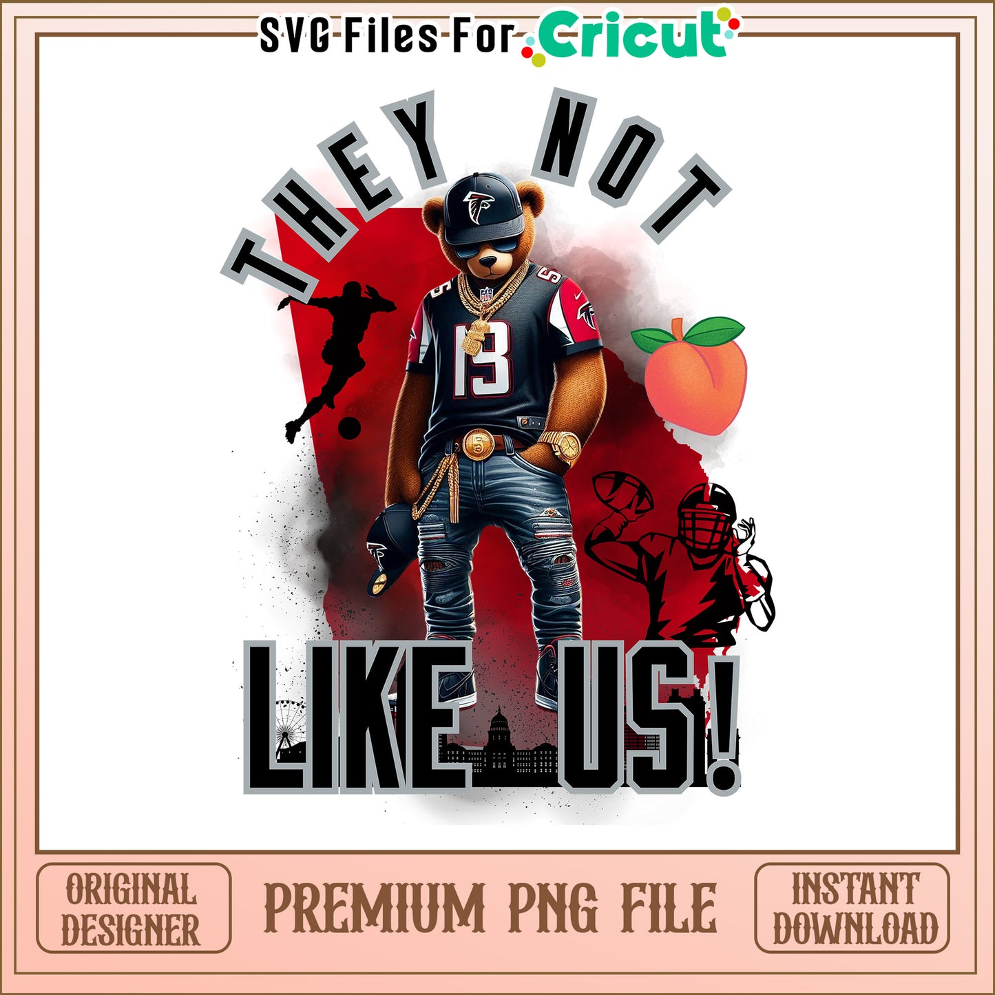 Falcons they not like us png, Atlanta Falcons png, NFL png