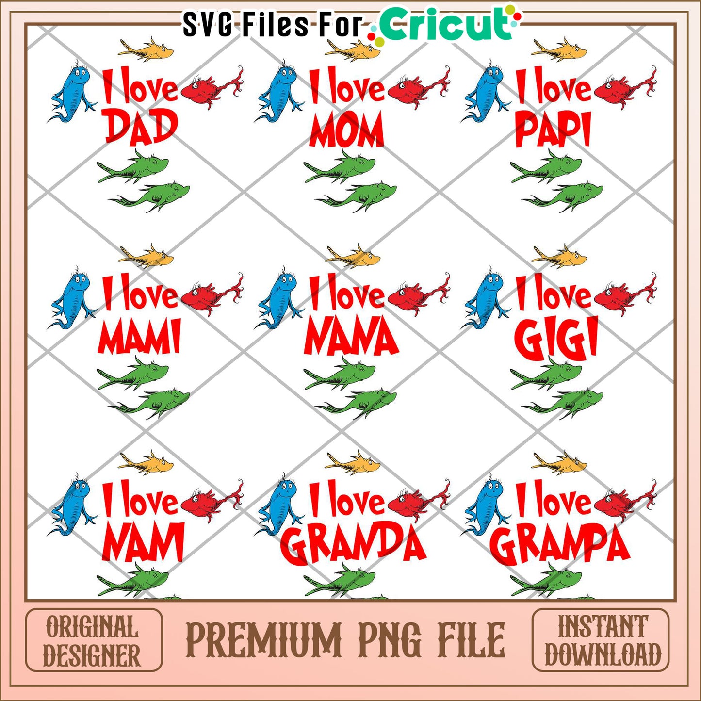 Family Love Bundle PNG for Personal Projects and Crafts