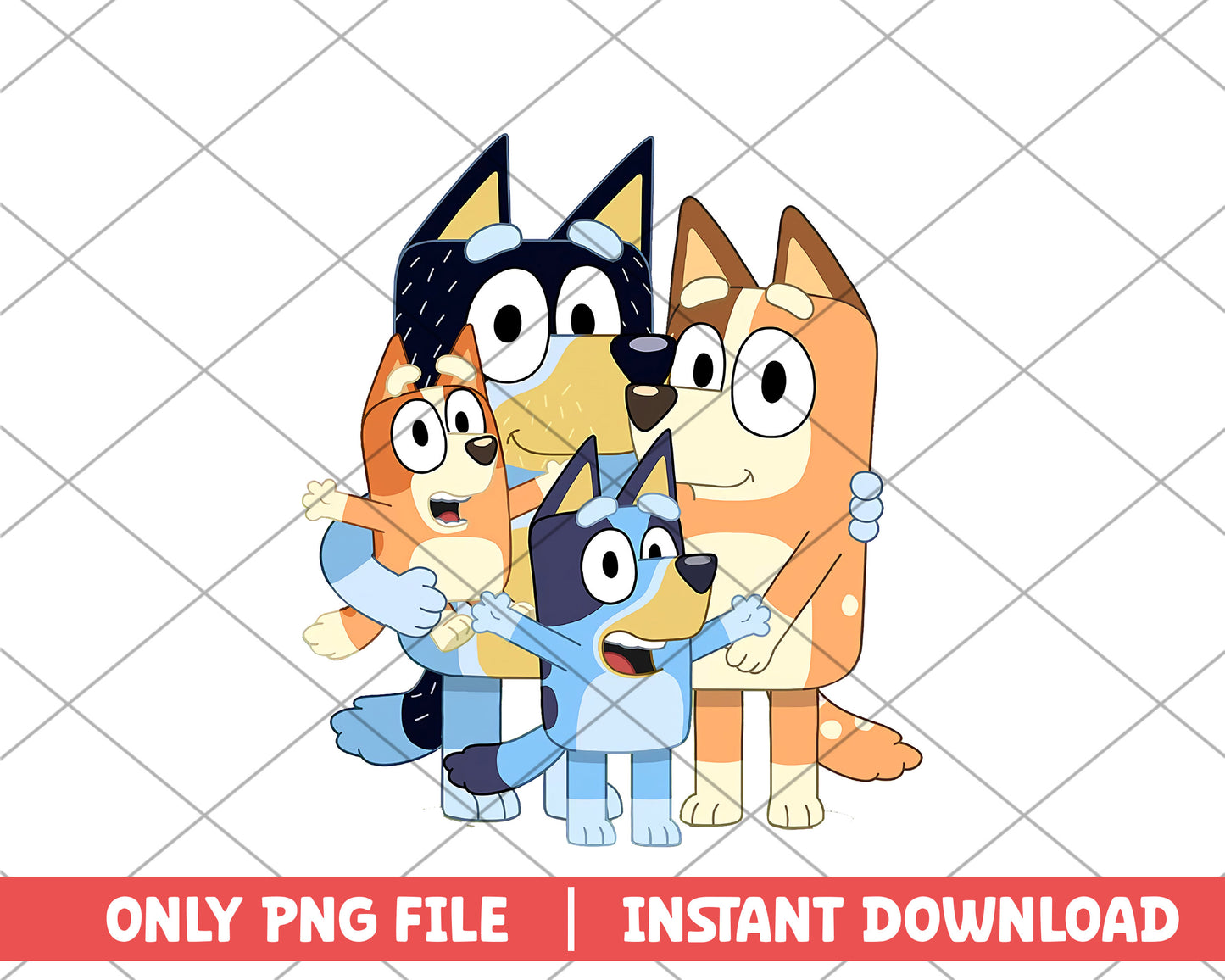 Family buley cartoon png