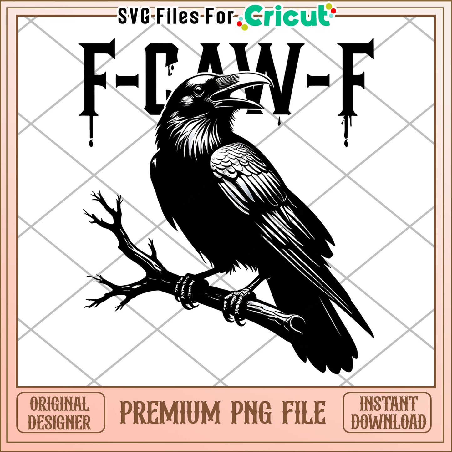 F caw f crow png, halloween crow png, raven bird png