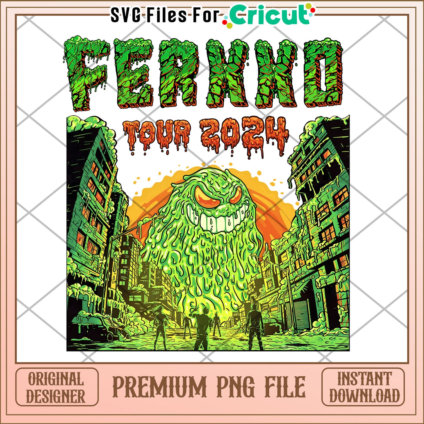 Ferxx tour 2024 design calipsis png, feid concert design png, calipsis tour artwork png