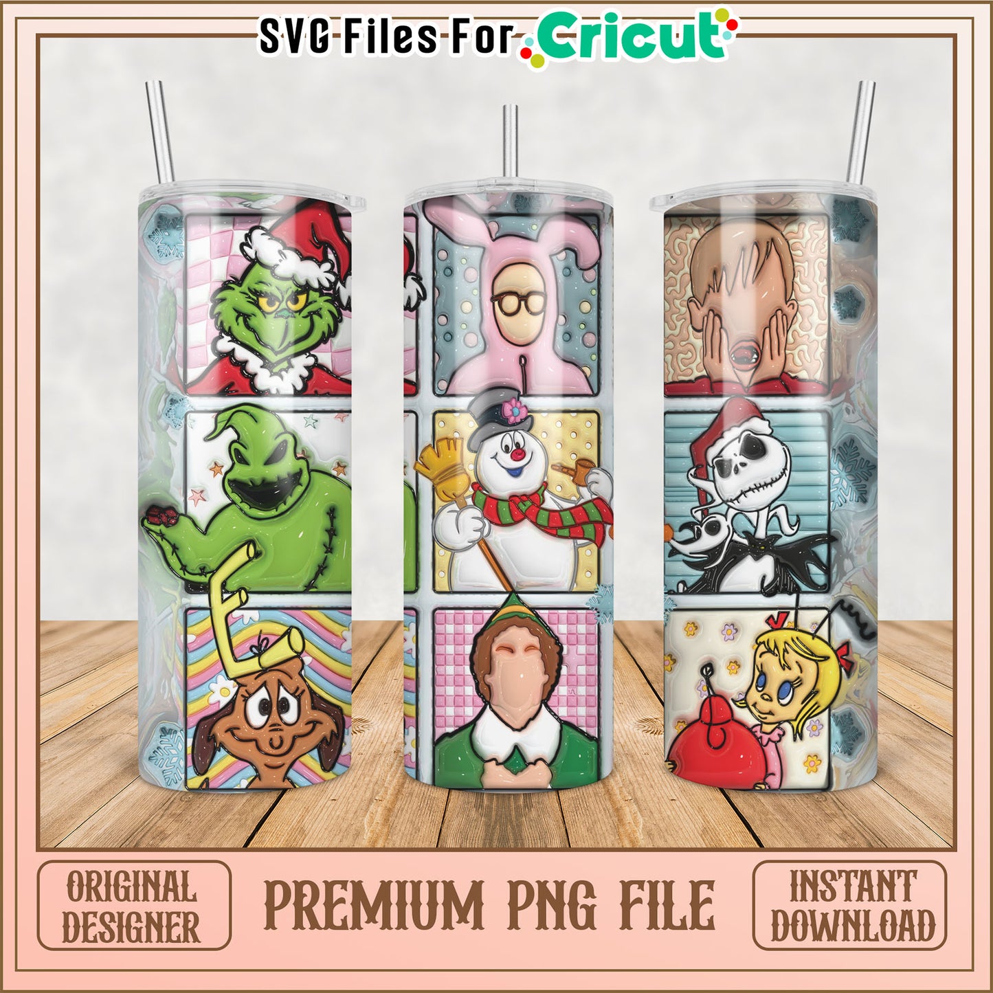 Festive Tumbler PNG Designs for Cricut Creative Projects Online