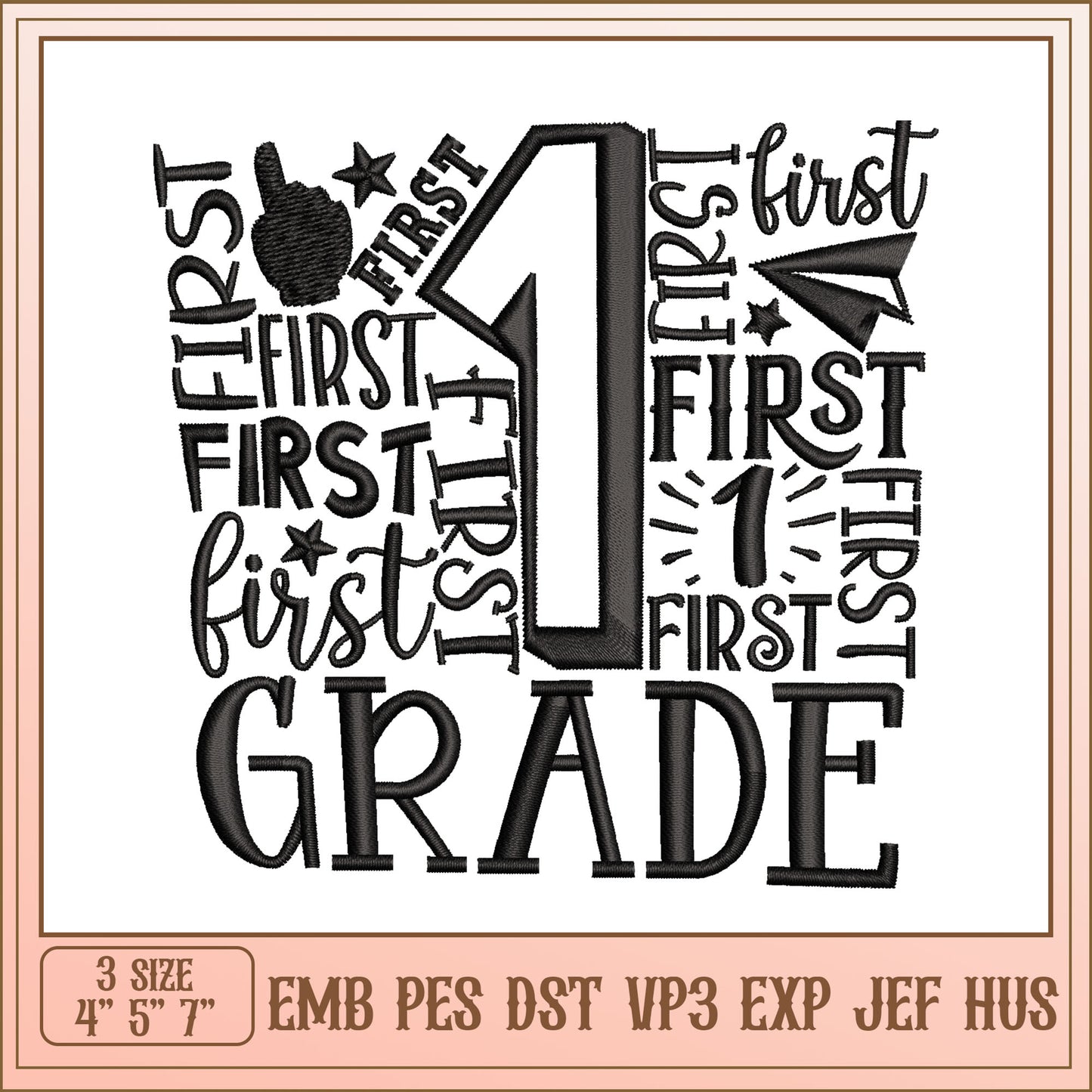 First Grade Embroidery Design