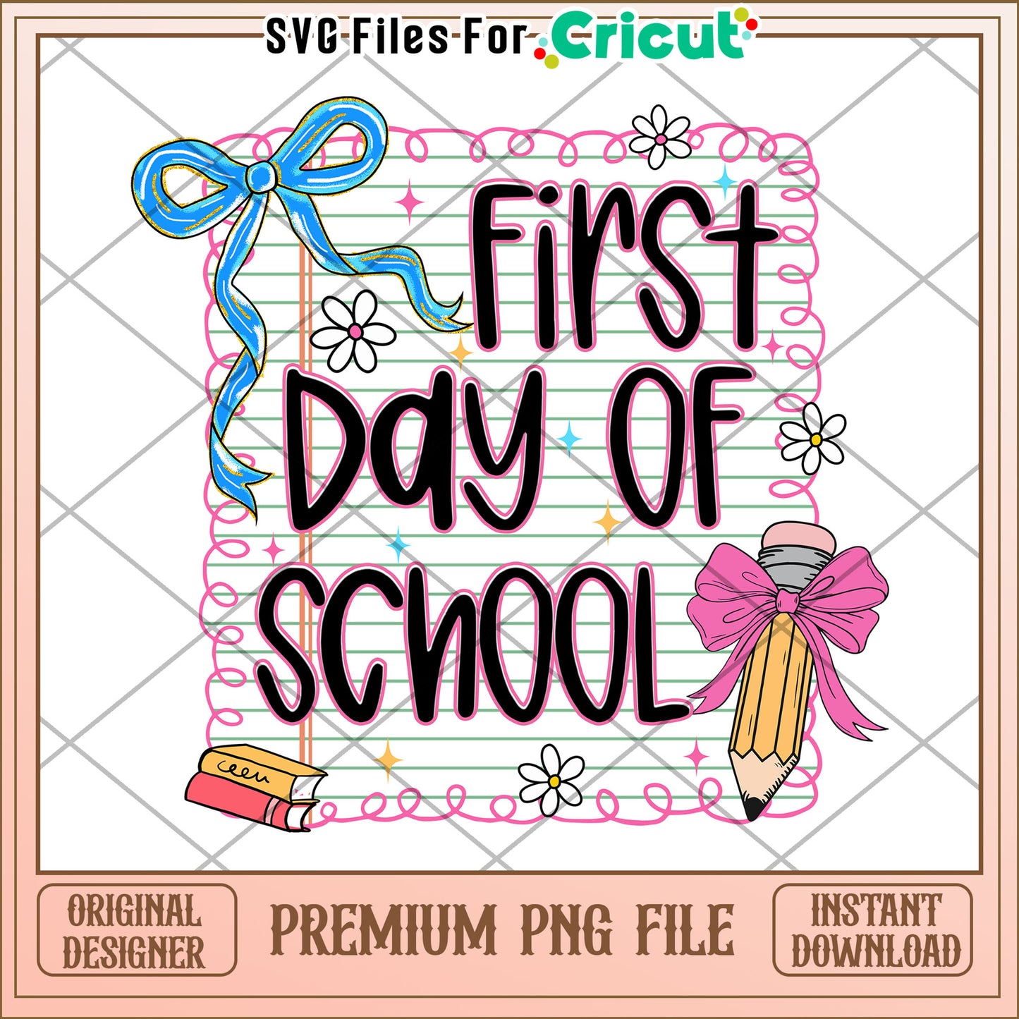 First day of school clipart design png, making learning fun png, back to school png