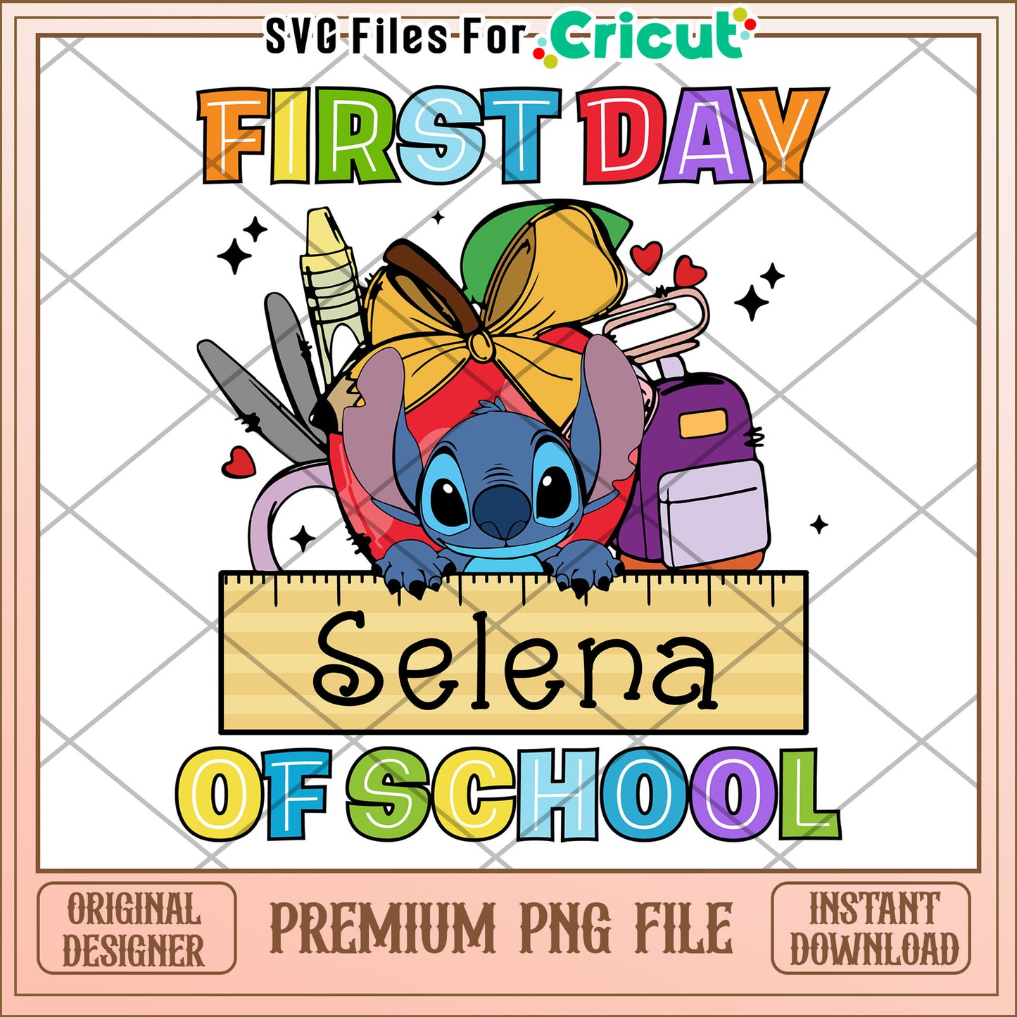First day of school selena png, making learning fun png, back to school png