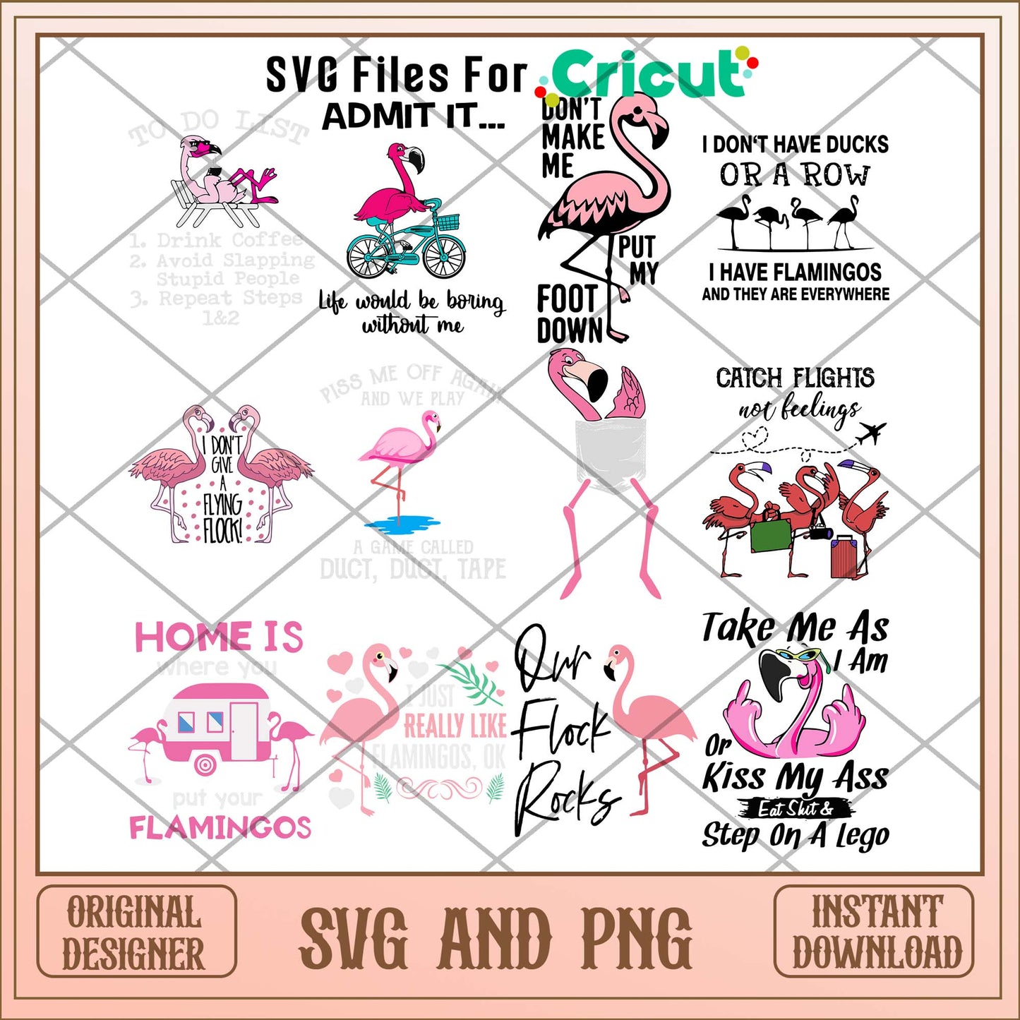 Flamingo spirit svg bundle, Animal svg bundle - Svgfileforcricut