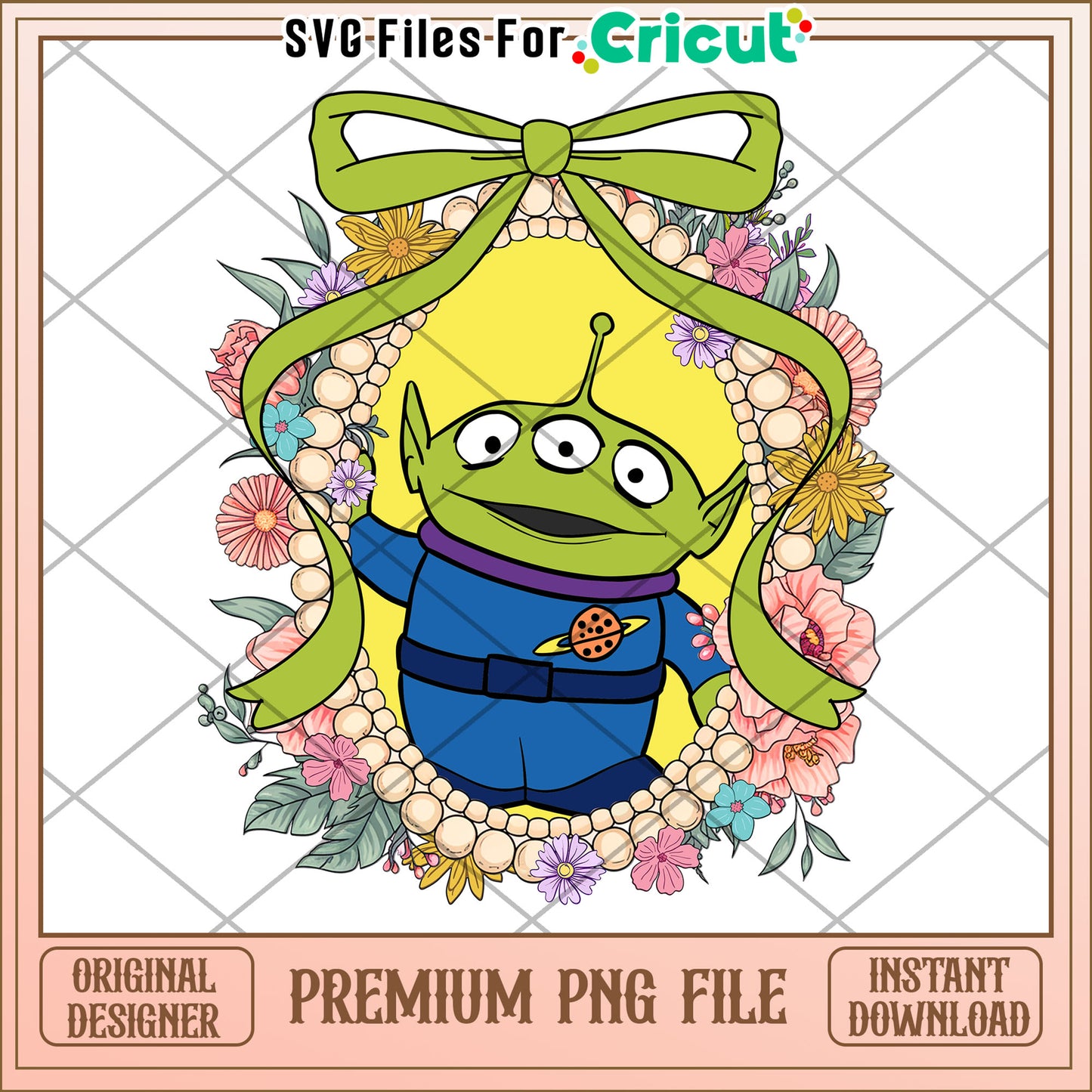 Floral Alien Toy Story PNG Image Download