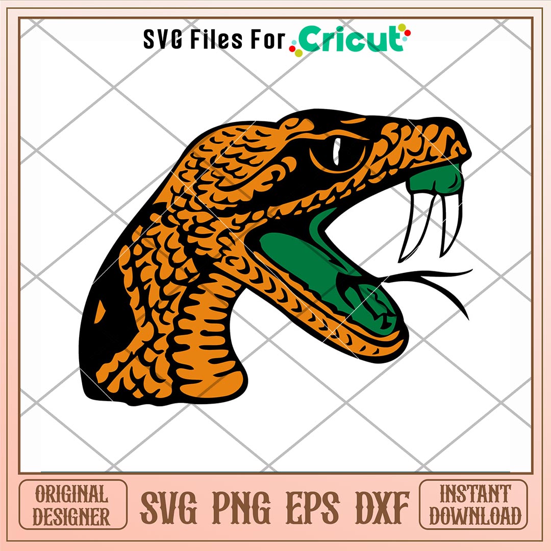 Florida A&M Rattlers Logo Svg, Florida A&M Rattlers Svg, NCAA Svg