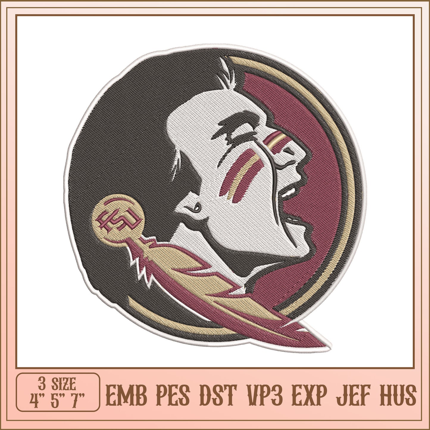Florida State Seminoles Embroidery Design