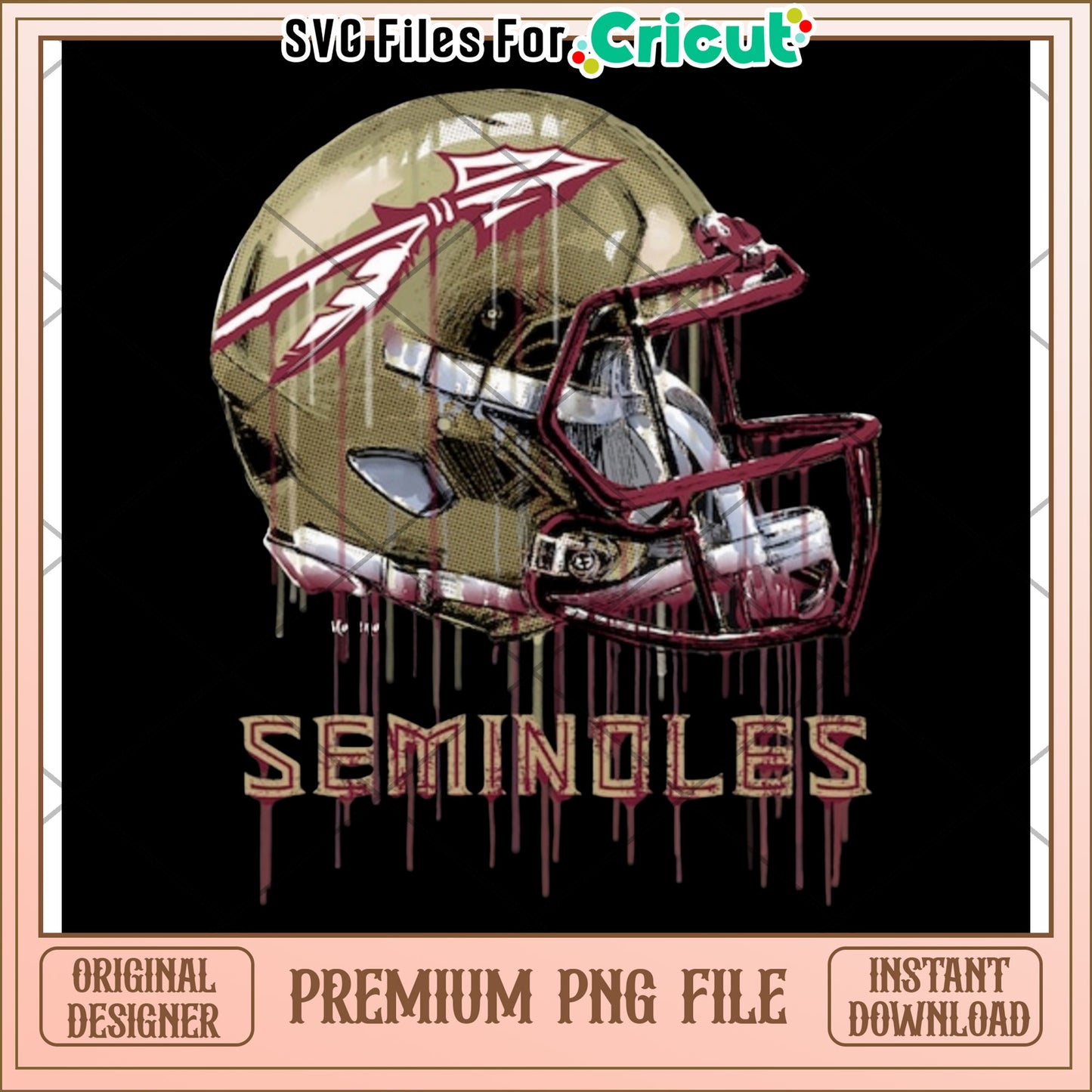 Florida State Seminoles Helmet Design, premium PNG file download