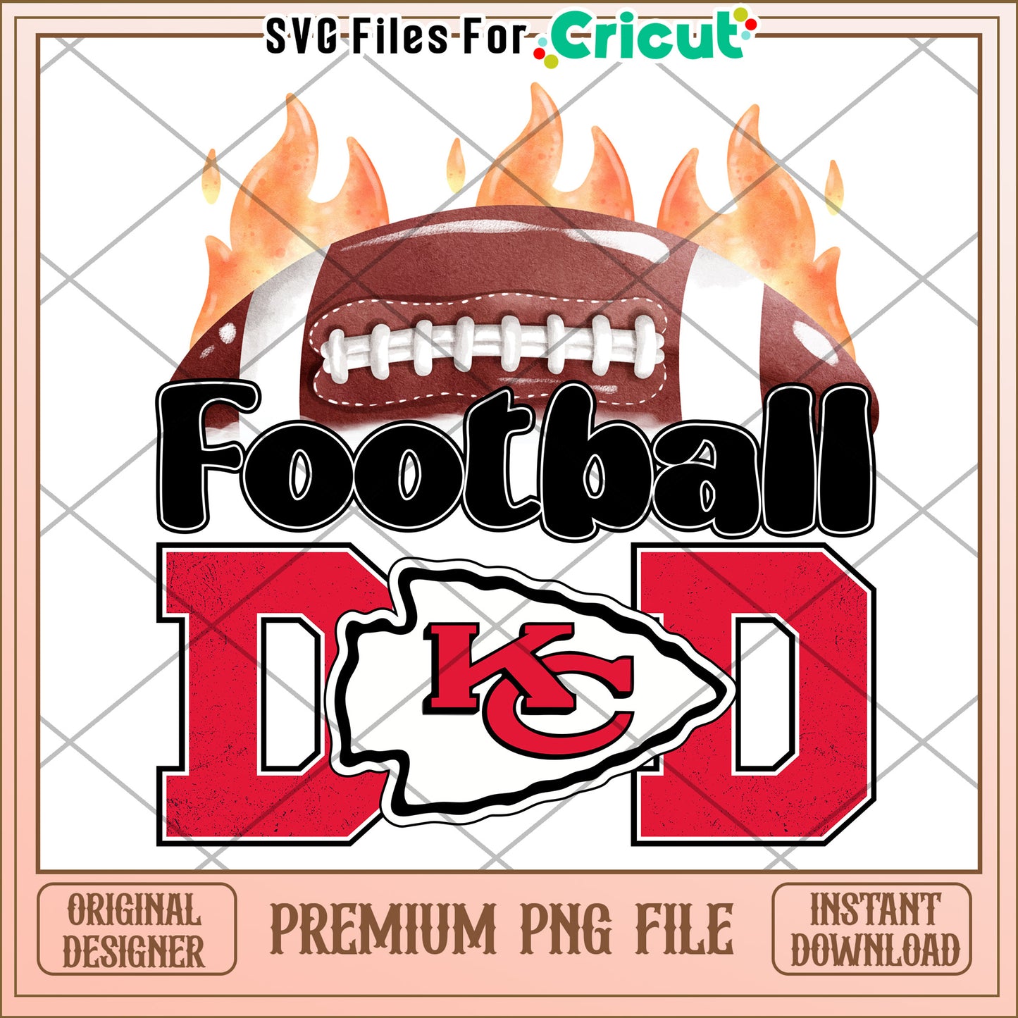 Football Dad Design for Cricut, Perfect for Any Fan Project