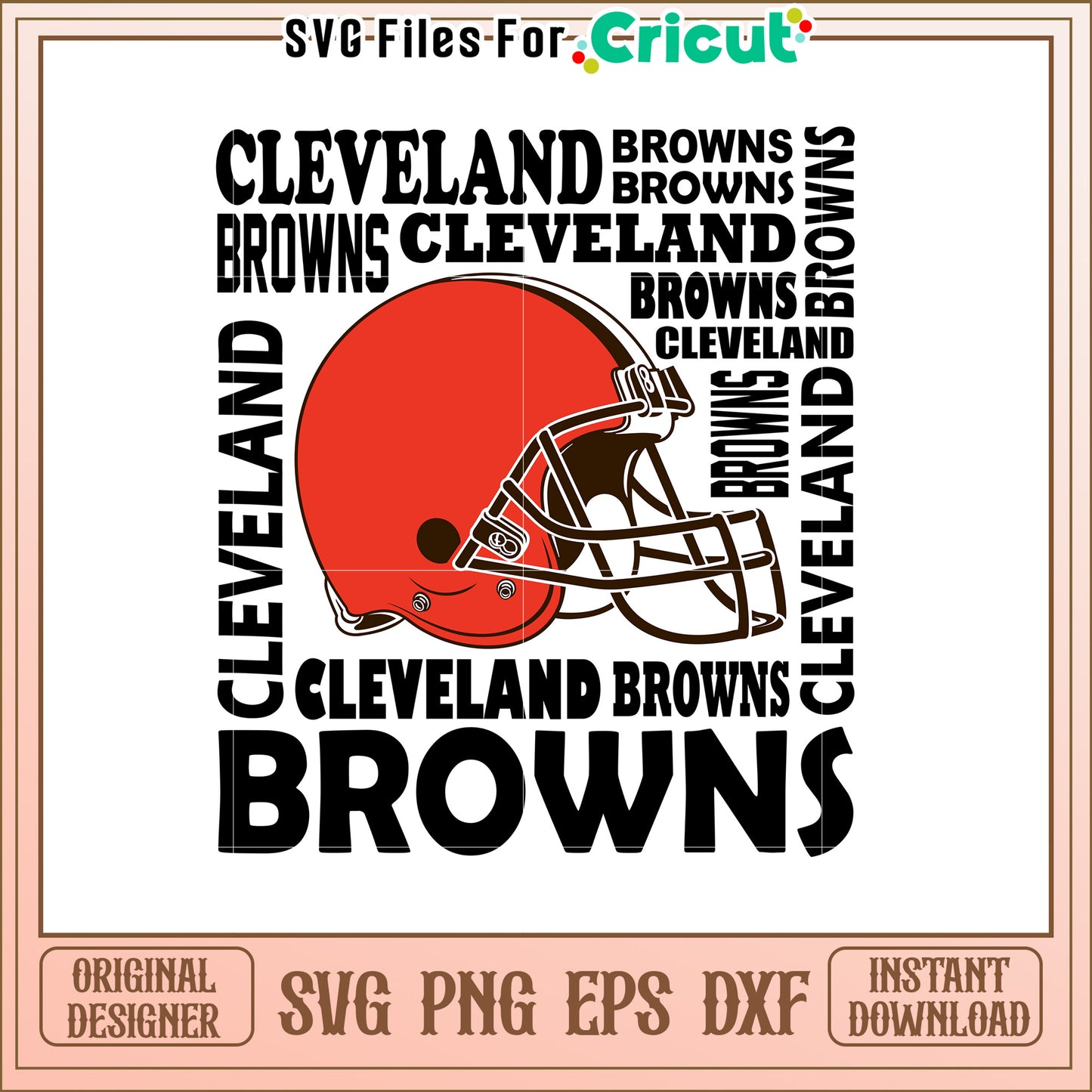 Football Helmet SVG Design