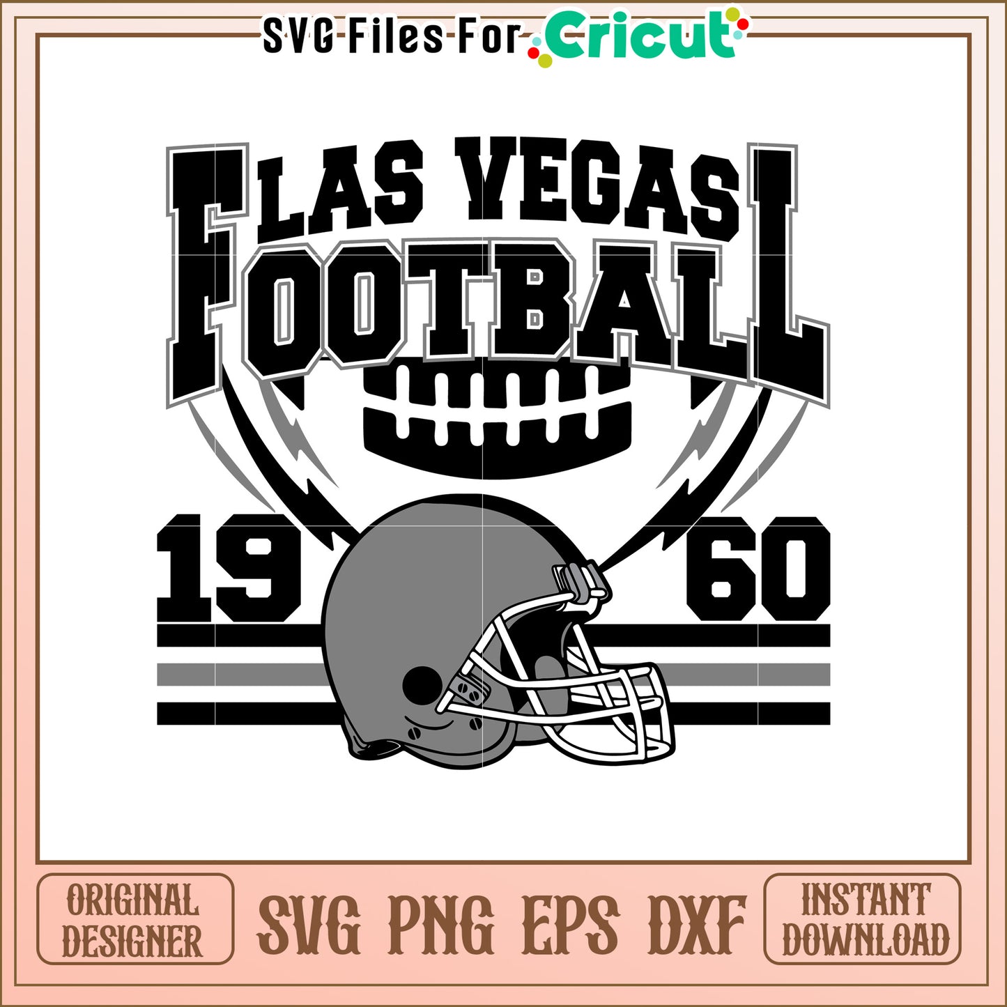 Football Helmet SVG Design for Sports Lovers