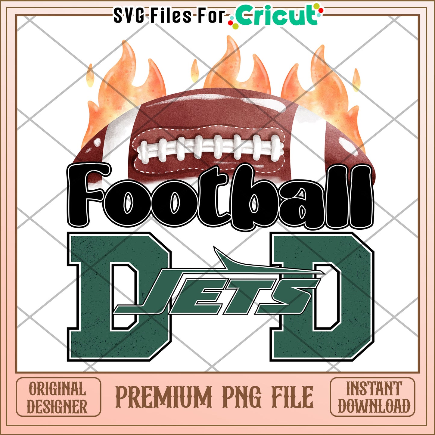 Football PNG Design for Cricut, perfect for sports enthusiasts