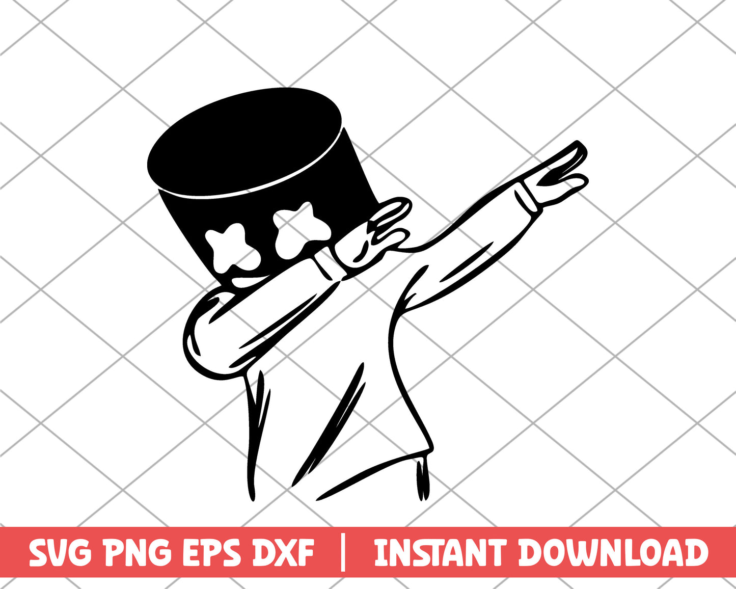 Fortnite marshmello dance cartoon svg