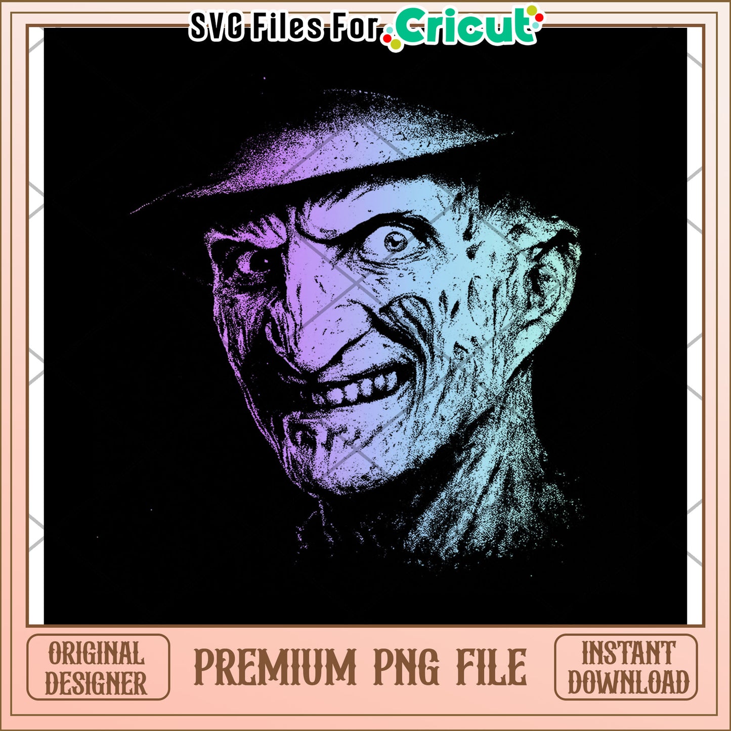 Freddy killers neon png, halloween costumes png, spooky season png