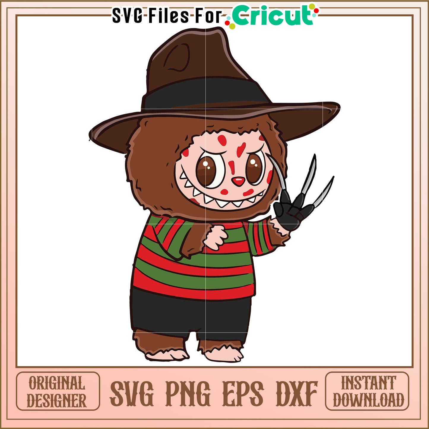 Freddy labubu svg, halloween candy svg, trick or treat svg
